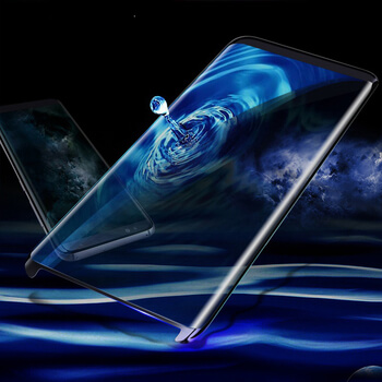 Picasee 3D zahnuté ochranné sklo pre Samsung Galaxy S8+ G955F - čierne