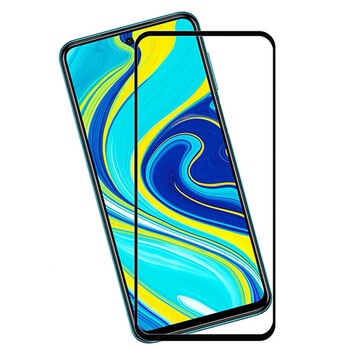 Picasee 3D ochranné tvrdené sklo s rámčekom pre Xiaomi Redmi Note 9 Pro - čierné