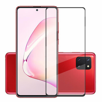 Picasee 3D ochranné tvrdené sklo s rámčekom pre Samsung Galaxy Note 10 Lite N770F - čierné