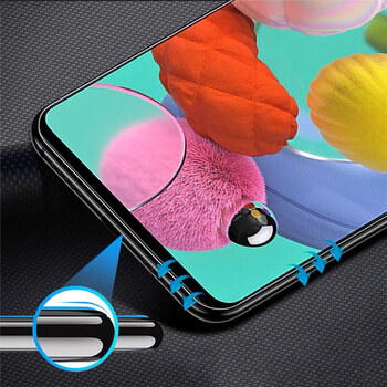 3x Picasee 3D ochranné tvrdené sklo s rámčekom pre Samsung Galaxy A41 A415F - čierné - 2+1 zdarma
