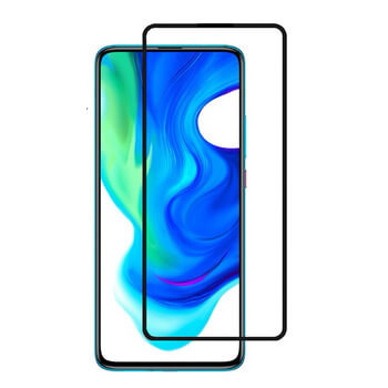 3x Picasee 3D ochranné tvrdené sklo s rámčekom pre Xiaomi Poco F2 Pro - čierné - 2+1 zdarma