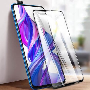 Picasee 3D ochranné tvrdené sklo s rámčekom pre Honor 9X Pro - čierné