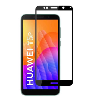 Picasee 3D ochranné tvrdené sklo s rámčekom pre Huawei Y5P - čierné