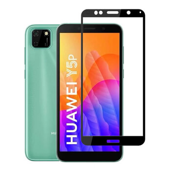 3D ochranné tvrdené sklo s rámčekom pre Huawei Y5P - čierné