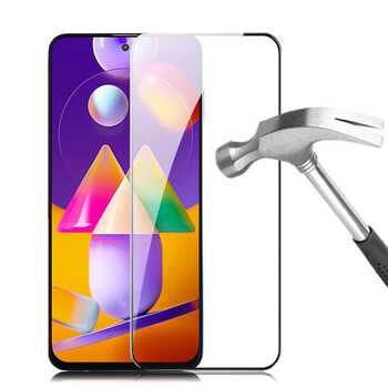 Picasee 3D ochranné tvrdené sklo s rámčekom pre Samsung Galaxy M31s - čierné