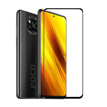 3D ochranné tvrdené sklo s rámčekom pre Xiaomi Poco X3 - čierné