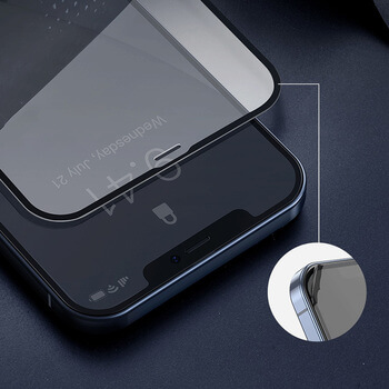 3x Picasee 3D ochranné tvrdené sklo s rámčekom pre Apple iPhone 12 - čierné - 2+1 zdarma