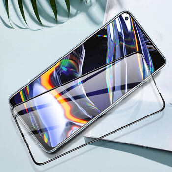 3D ochranné tvrdené sklo s rámčekom pre Realme 7 Pro - čierné