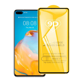 Picasee 3D ochranné tvrdené sklo s rámčekom pre Huawei P40 - čierné