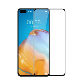 3D ochranné tvrdené sklo s rámčekom pre Huawei P40 - čierné