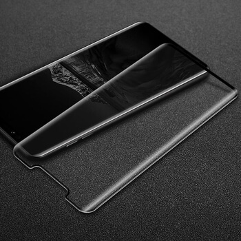Picasee 3D zahnuté ochranné sklo pre Huawei Mate 20 Pro - čierne