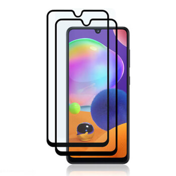 Picasee 3D ochranné tvrdené sklo s rámčekom pre Samsung Galaxy A31 A315F - čierné