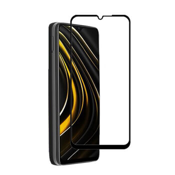 3x Picasee 3D ochranné tvrdené sklo s rámčekom pre Xiaomi Poco M3 - čierné - 2+1 zdarma