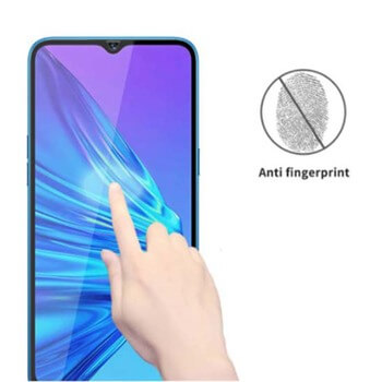 Picasee 3D ochranné tvrdené sklo s rámčekom pre Realme 5 - čierné