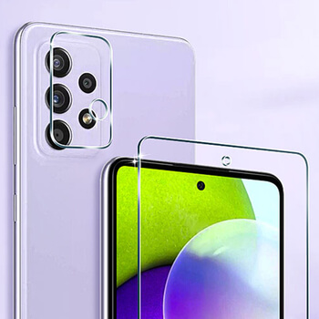 3x Picasee ochranné sklo na čočku fotoaparátu a kamery pre Samsung Galaxy A52 A525F 2+1 zdarma
