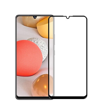 Picasee 3D ochranné tvrdené sklo s rámčekom pre Samsung Galaxy A42 A426B - čierné