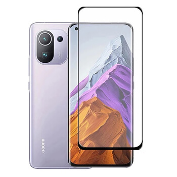 Picasee 3D zahnuté ochranné sklo pre Xiaomi Mi 11 - čierne