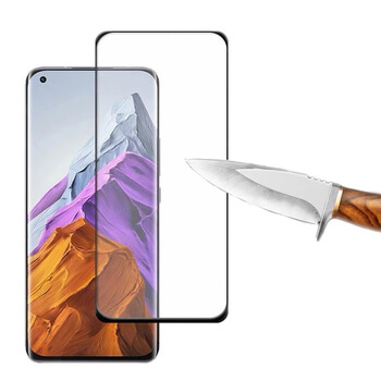 3x Picasee 3D zahnuté ochranné sklo pre Xiaomi Mi 11 - čierne - 2+1 zdarma