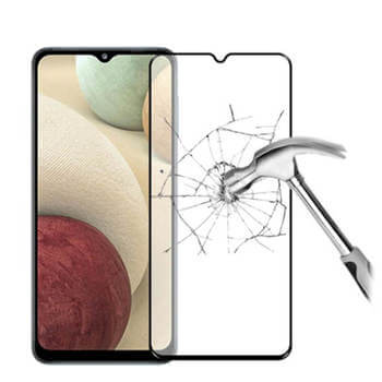 3x Picasee 3D ochranné tvrdené sklo s rámčekom pre Samsung Galaxy M12 M127F - čierné - 2+1 zdarma