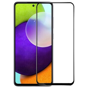 3x 3D ochranné tvrdené sklo s rámčekom pre Samsung Galaxy A52 A525F - čierné - 2+1 zdarma