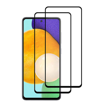 3x Picasee 3D ochranné tvrdené sklo s rámčekom pre Samsung Galaxy A52s 5G A528B - čierné - 2+1 zdarma