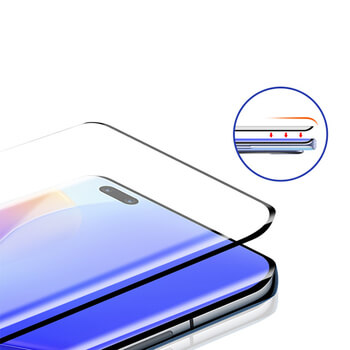Picasee 3D zahnuté ochranné sklo pre Huawei Nova 9 - čierne