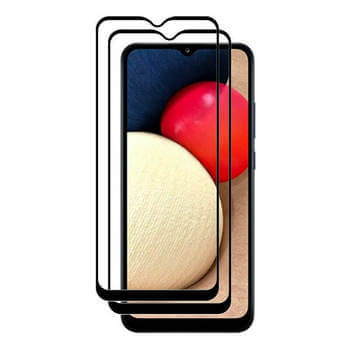 Picasee 3D ochranné tvrdené sklo s rámčekom pre Samsung Galaxy A03s A037G - čierné