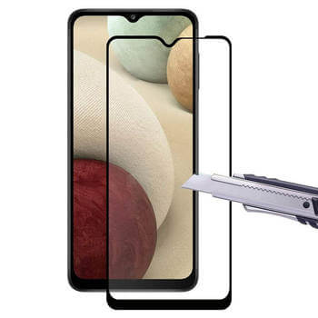 3x Picasee 3D ochranné tvrdené sklo s rámčekom pre Samsung Galaxy A03s A037G - čierné - 2+1 zdarma