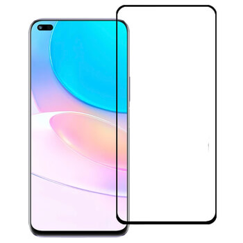 3x Picasee 3D ochranné tvrdené sklo s rámčekom pre Huawei Nova 8i - čierné - 2+1 zdarma