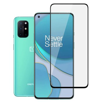 Picasee 3D ochranné tvrdené sklo s rámčekom pre OnePlus 8T - čierné