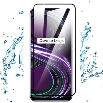 3x Picasee 3D ochranné tvrdené sklo s rámčekom pre Realme 8i - čierné - 2+1 zdarma