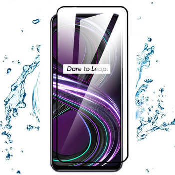 Picasee 3D ochranné tvrdené sklo s rámčekom pre Realme 8i - čierné
