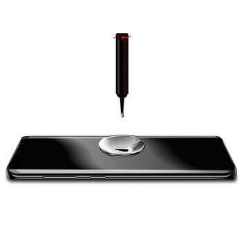 Picasee 3D UV ochranné sklo pre Samsung Galaxy S22 Ultra 5G