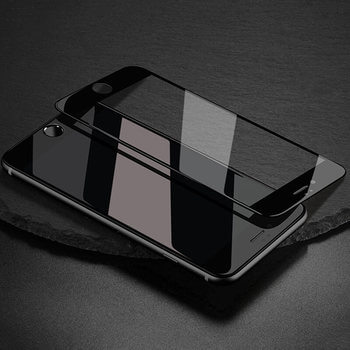 Picasee 3D ochranné tvrdené sklo s rámčekom pre Apple iPhone SE 2022 - čierné