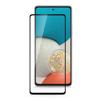 Picasee 3D ochranné tvrdené sklo s rámčekom pre Samsung Galaxy M53 5G - čierné