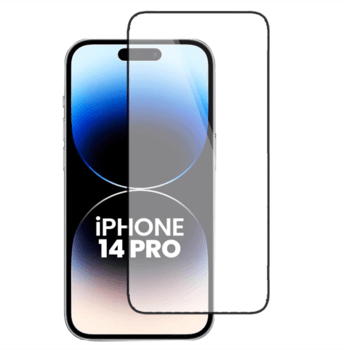 3x Picasee 3D ochranné tvrdené sklo s rámčekom pre Apple iPhone 14 Pro - čierné - 2+1 zdarma