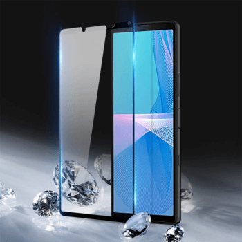 3x Picasee 3D ochranné tvrdené sklo s rámčekom pre Sony Xperia 10 III - čierné - 2+1 zdarma