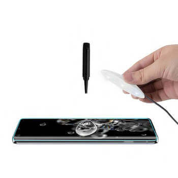 3x Picasee 3D UV zahnuté ochranné sklo pre Samsung Galaxy S23 5G - 2+1 zdarma