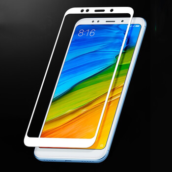 3x Picasee 3D ochranné tvrdené sklo pre Xiaomi Redmi Note 5 Global - biele - 2+1 zdarma