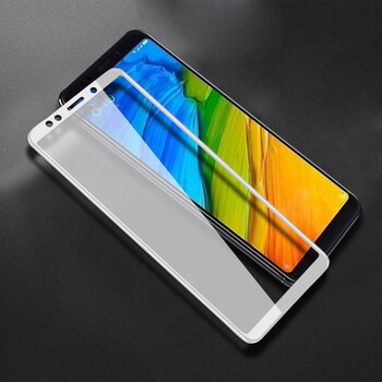 3x Picasee 3D ochranné tvrdené sklo pre Xiaomi Redmi Note 5 Global - biele - 2+1 zdarma