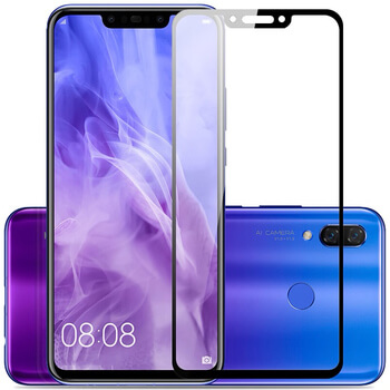 3D ochranné tvrdené sklo s rámčekom pre Huawei Nova 3i - čierné