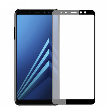 Picasee 3D ochranné tvrdené sklo s rámčekom pre Samsung Galaxy A8 2018 A530F - čierné