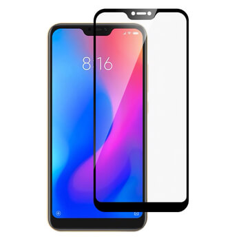 3x Picasee 3D ochranné tvrdené sklo s rámčekom pre Xiaomi Mi 8 Lite - čierné - 2+1 zdarma