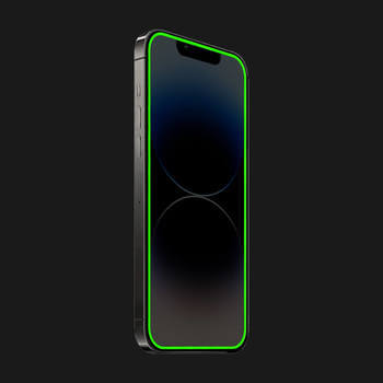 Picasee Ochranné tvrdené sklo so svietiacim rámčekom pre Huawei Nova 3 - Zelená