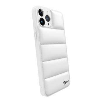 Picasee Puffer case pro Apple iPhone 12 - Picasee Puffer - Biela