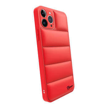 Picasee Puffer case pro Apple iPhone 12 Pro - Picasee Puffer - Červená