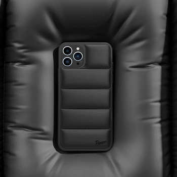 Picasee Puffer case pro Apple iPhone XS Max - Picasee Puffer - Čierna