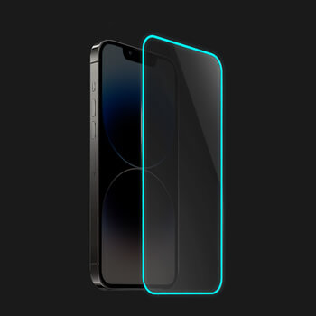3x Ochranné tvrdené sklo so svietiacim rámčekom pre Xiaomi Redmi Note 12 Pro 5G - Modrá