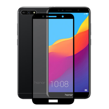 3D ochranné tvrdené sklo s rámčekom pre Honor 7A - čierné
