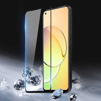 Picasee 3D ochranné tvrdené sklo s rámčekom pre Realme 10 4G - čierné